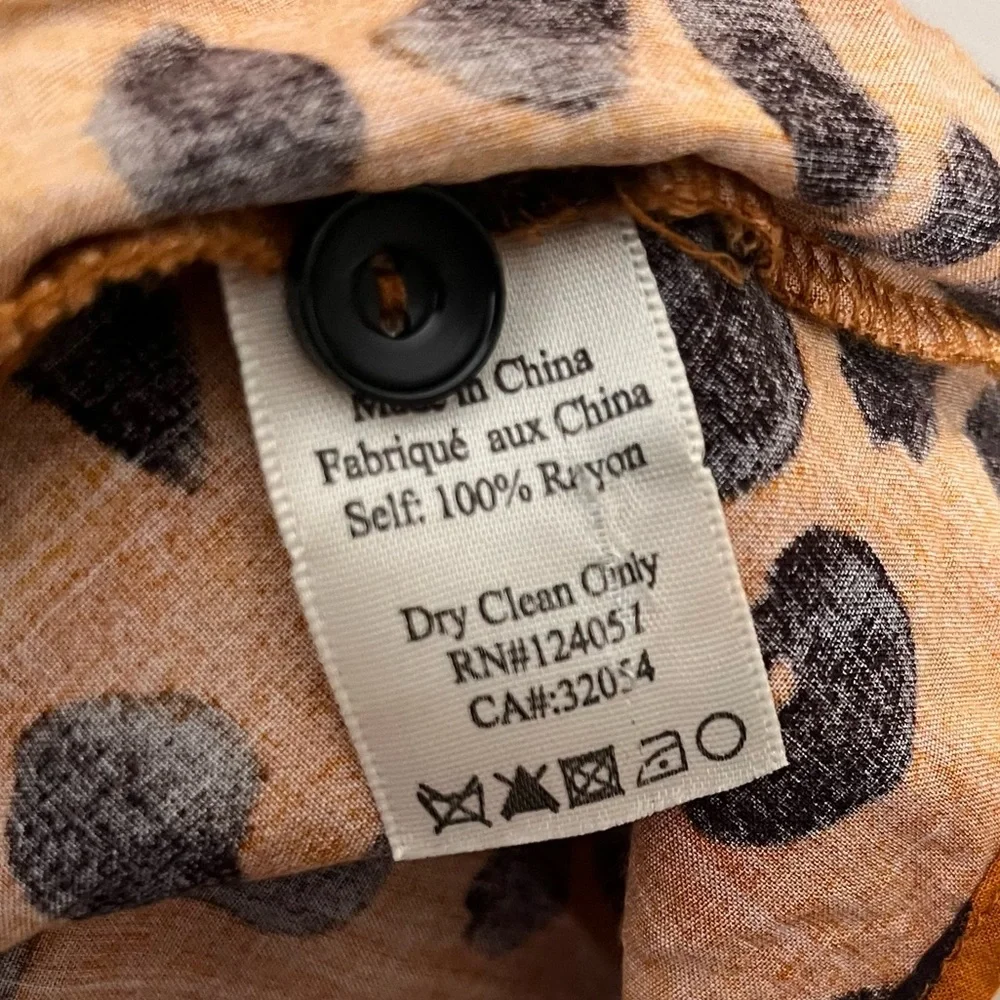 ANTHROPOLOGIE Porridge Vianne Maxi Women's Dress Size 16W Cheetah Leopard Print - Picture 14 of 14